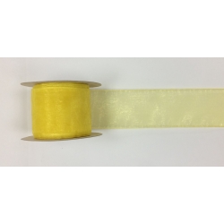 Organza Ribbon Lt Yellow  2" 15y